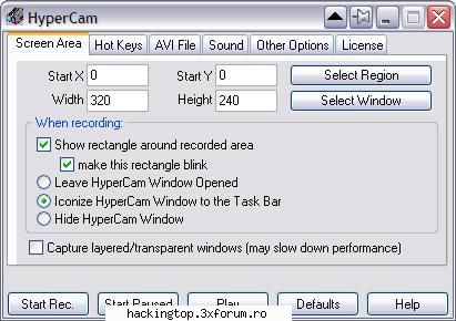 download de la site-ul propriu hypercam all edition ! 1,2,3