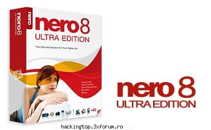 Nero 8 Ultra Edition +Keymaker - key 7K22-OO1B-11OS-E1SS-S9M4-B4X3-7E11 or' 1K M - Diverse Programe
